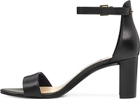 Pruce Black Ankle Strap Sandal