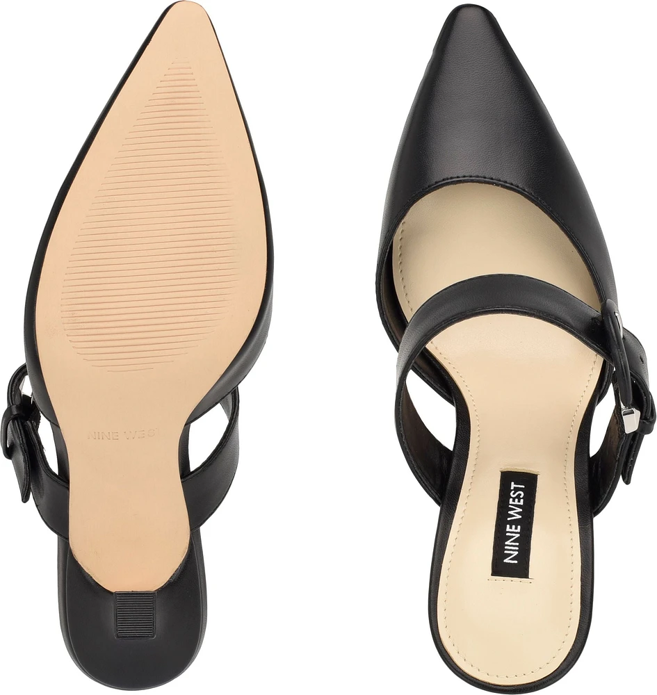 Sanra 3 Black Open Back Pump