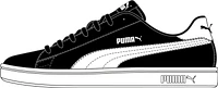 Puma Smash V2 Black White