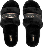 Fluff Slide V2 Black/Rose Gold