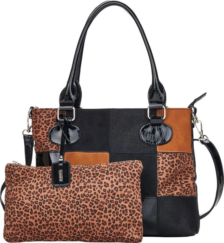 Purse Black/Leopard With Inner Bag