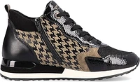Black Lace Up Fur Lined