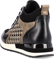 Black Lace Up Fur Lined