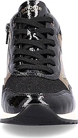 Black Lace Up Fur Lined