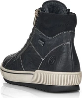 Black Lace Up W Side Zip