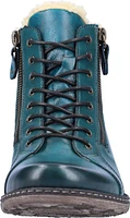 Blue Lace Up Boot