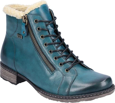 Blue Lace Up Boot