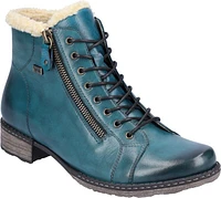 Blue Lace Up Boot