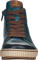 Blue Lace Up Boot