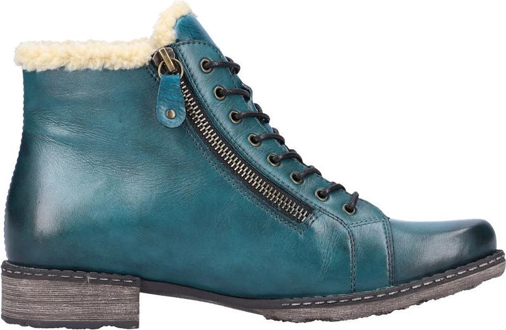 Blue Lace Up Boot