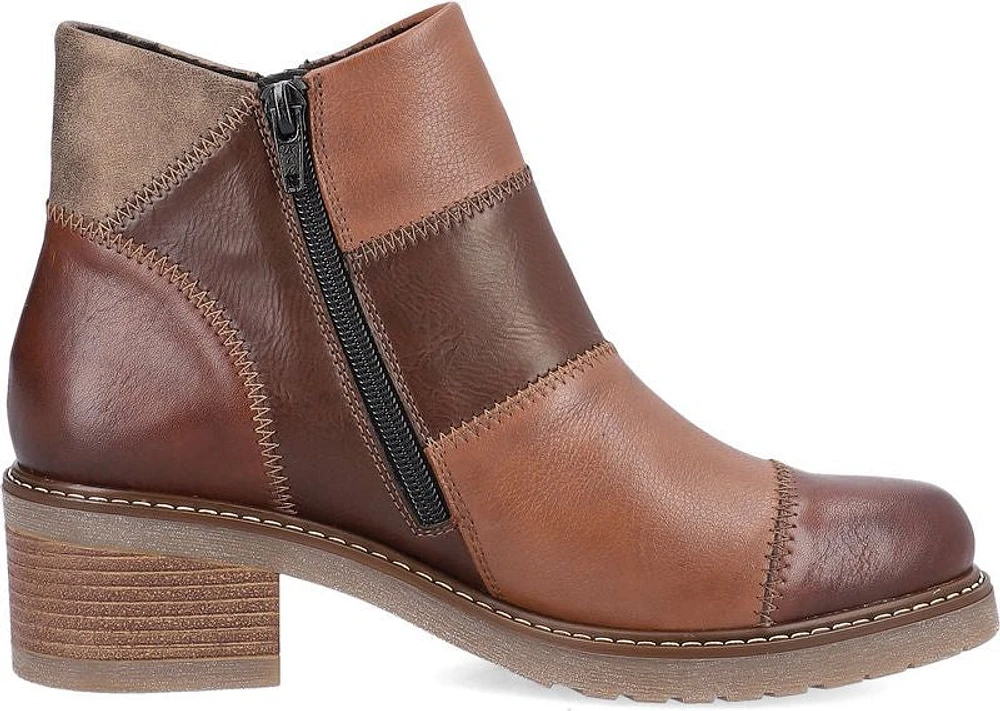 Chestnut Side Zip Boot