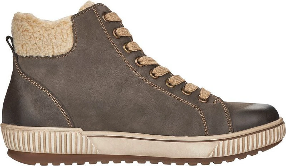 Grey Lace Up Boot