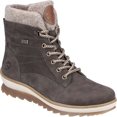 Grey Lace Up Boot