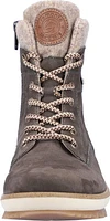 Grey Lace Up Boot