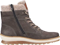 Grey Lace Up Boot