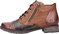 Tan Lace Up Ankle Boot