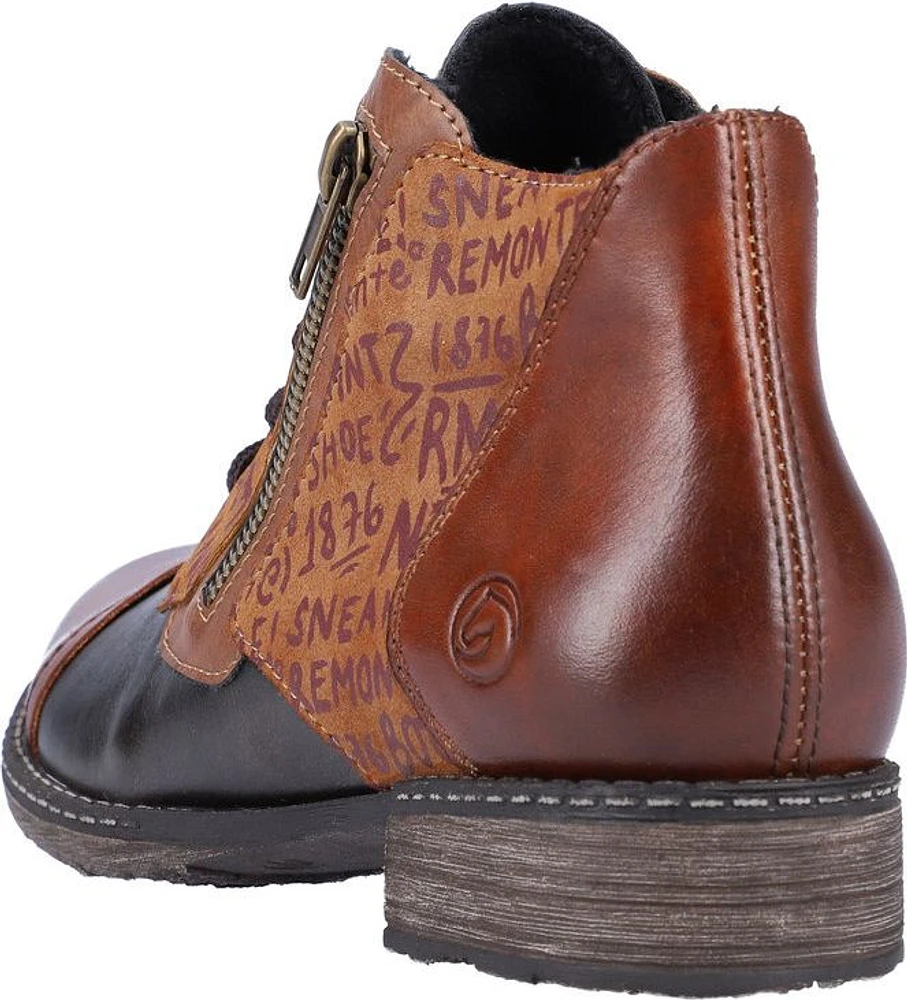 Tan Lace Up Ankle Boot