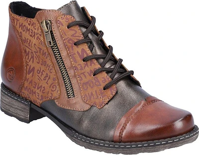 Tan Lace Up Ankle Boot