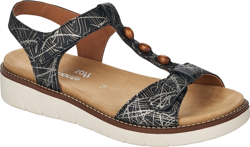 Black Velcro Sandal
