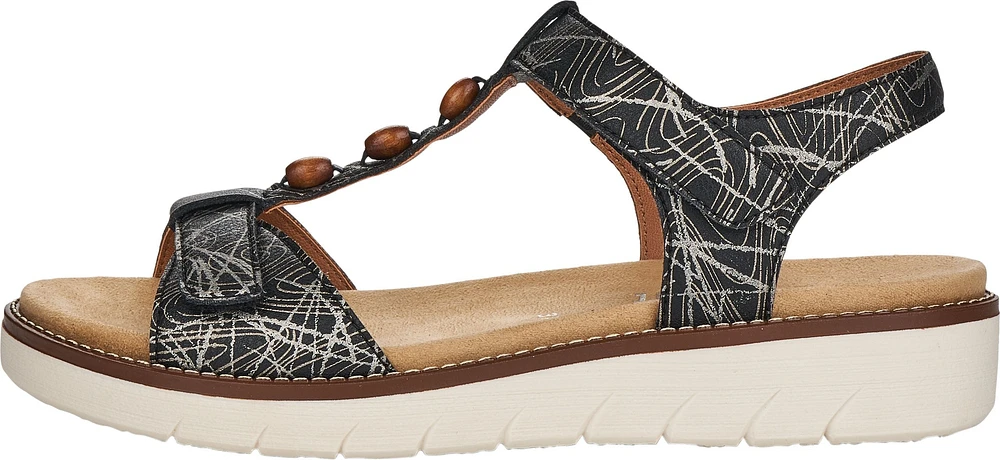 Black Velcro Sandal