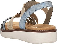 Blue/Grey Elastic Sandal