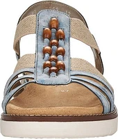 Blue/Grey Elastic Sandal