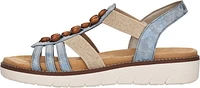 Blue/Grey Elastic Sandal