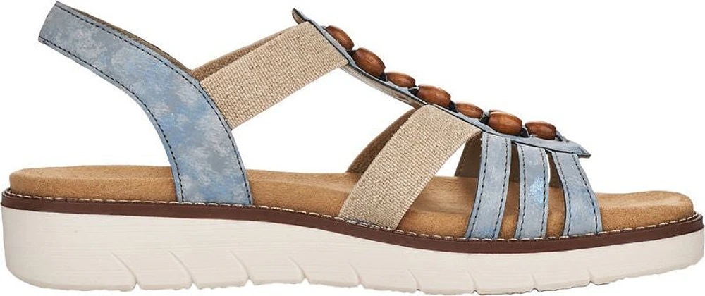 Blue/Grey Elastic Sandal