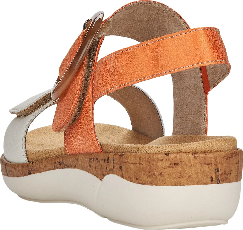 Offwhite/Orange Sandal
