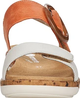 Offwhite/Orange Sandal