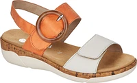 Offwhite/Orange Sandal
