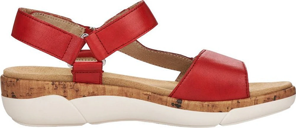 Red Velcro Strap Sandal