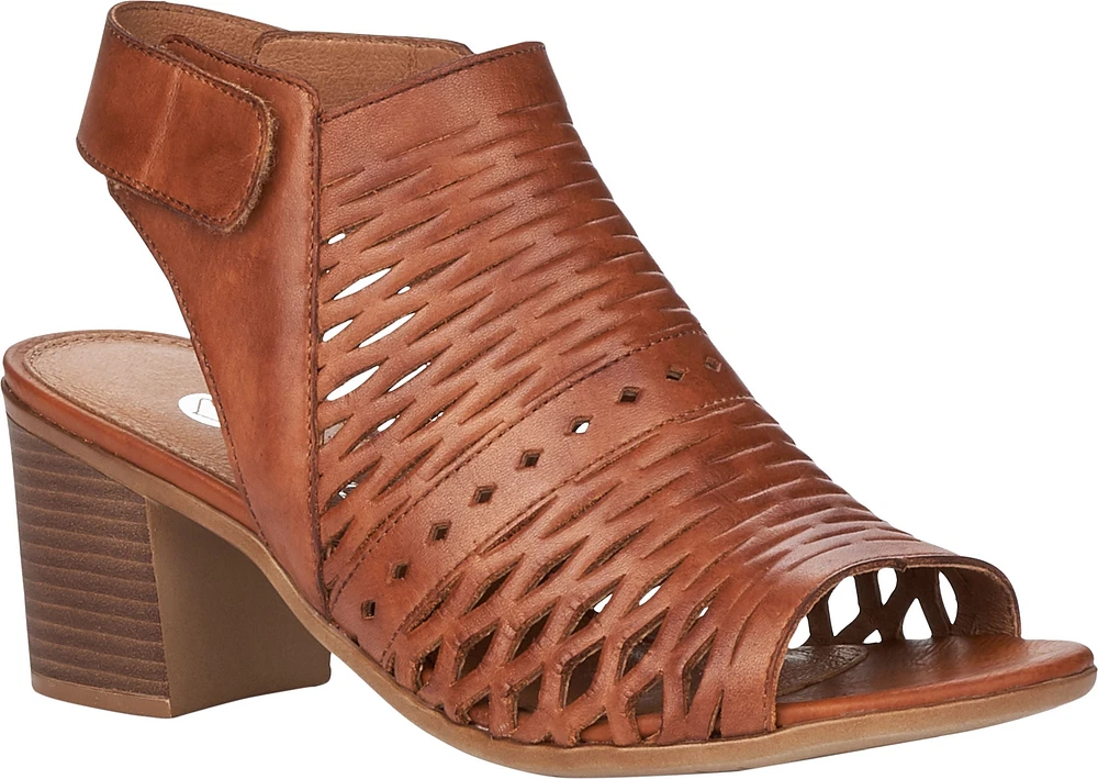 Tan Perforated Sandal Backstrap
