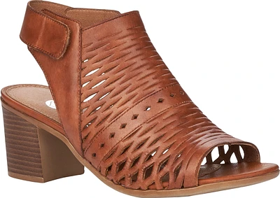 Tan Perforated Sandal Backstrap