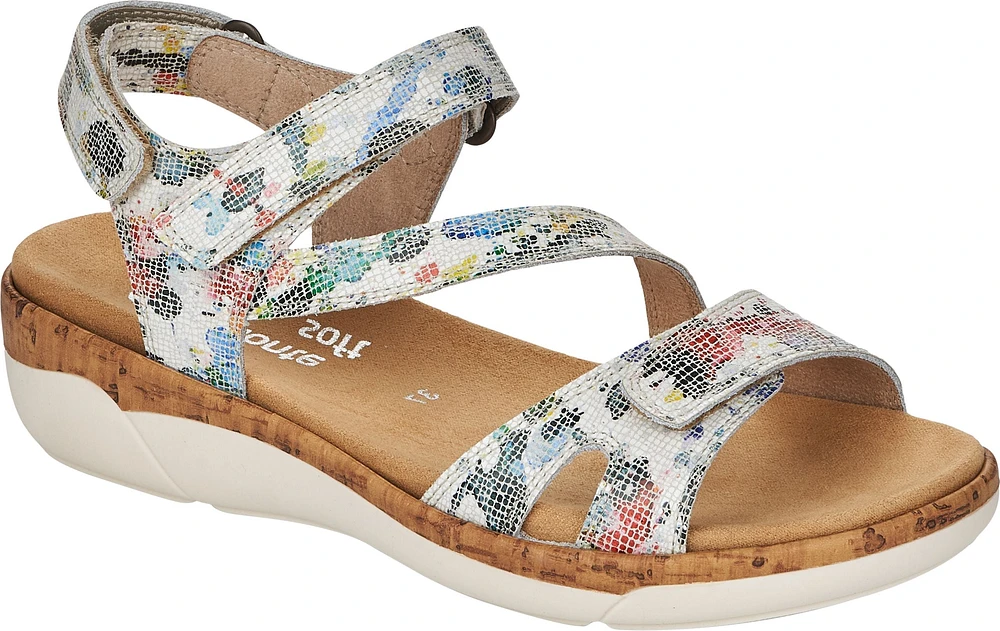 White Multi Criss Cross Sandal