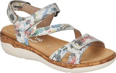 White Multi Criss Cross Sandal