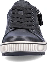 Black Lace Up W Side Zip