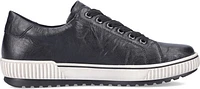 Black Lace Up W Side Zip