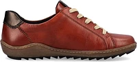 Brown Lace Up W Side Zip