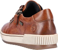 Brown Lace Up With Side Zip
