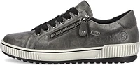 Grey Lace Up W Side Zip