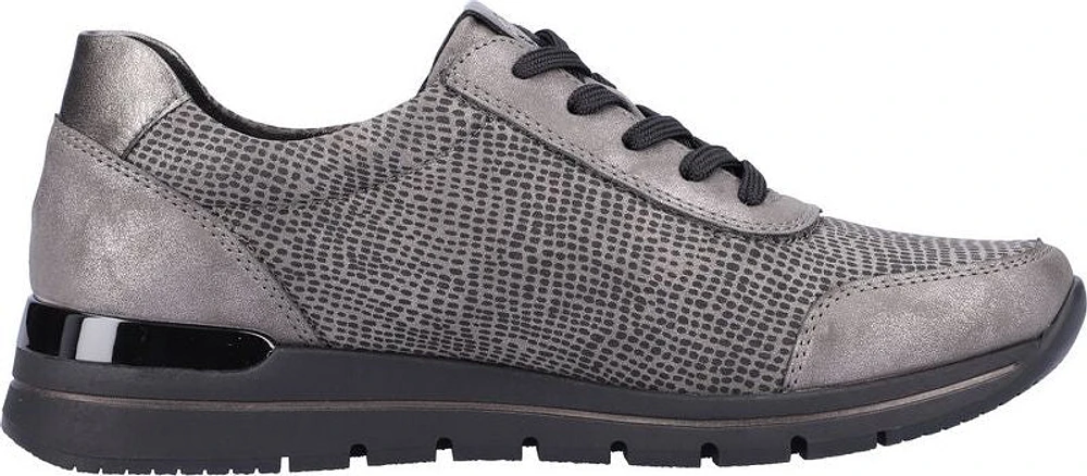 Grey Lace Up With Zip