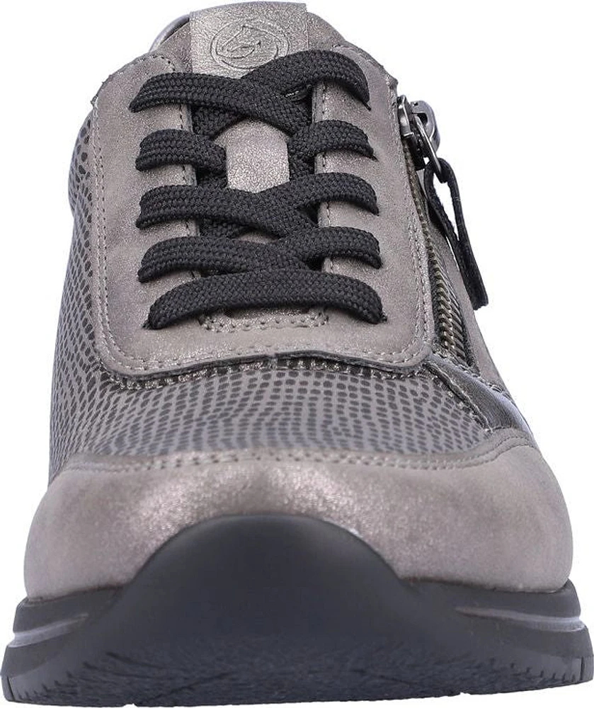 Grey Lace Up With Zip