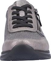 Grey Lace Up With Zip