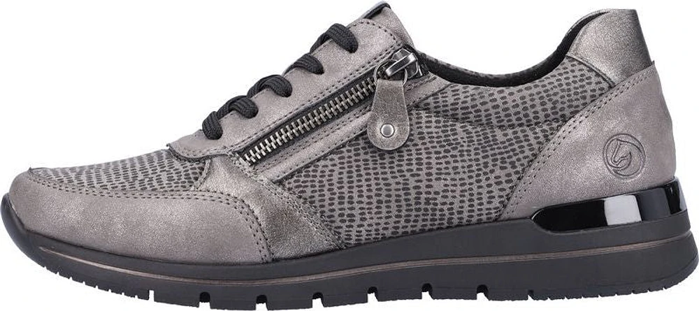 Grey Lace Up With Zip