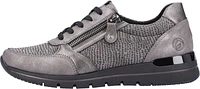 Grey Lace Up With Zip