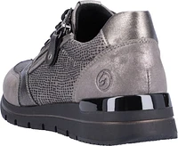 Grey Lace Up With Zip