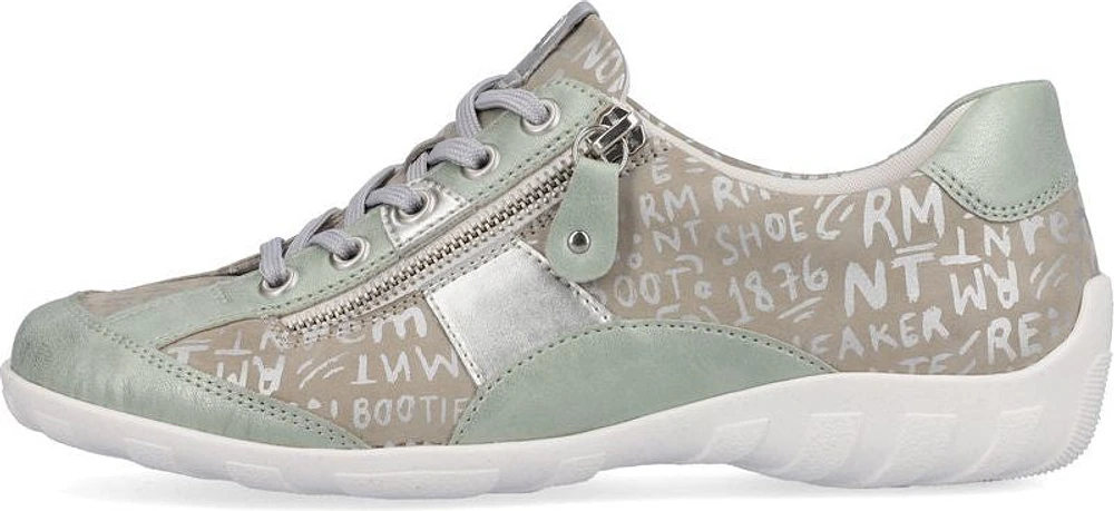 Mint Pattern Lace Up
