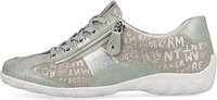 Mint Pattern Lace Up