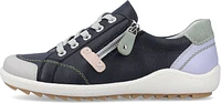 Navy Lace Up